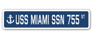 USS Miami Ssn 755 Street Vinyl Decal Sticker