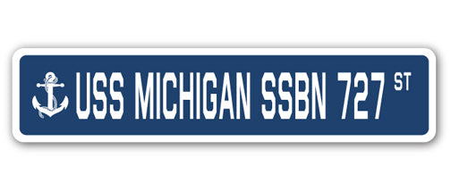 USS Michigan Ssbn 727 Street Vinyl Decal Sticker