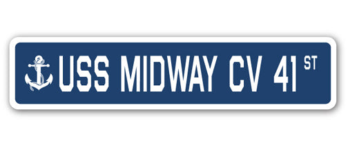 USS Midway Cv 41 Street Vinyl Decal Sticker