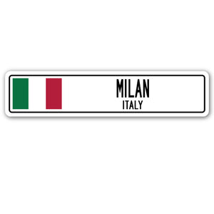 MILAN, ITALY Street Sign
