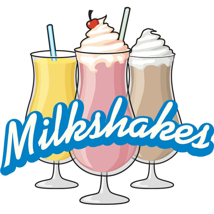 Milkshakes Die Cut Decal