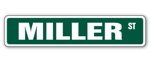 Miller Street Vinyl Decal Sticker