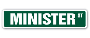 Minister Street Vinyl Decal Sticker