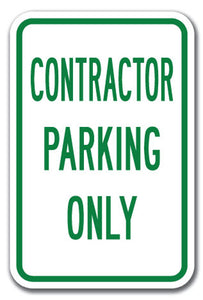 Contractor Parking Only