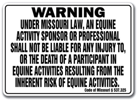 MISSOURI Equine Sign