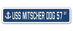USS Mitscher Ddg 57 Street Vinyl Decal Sticker