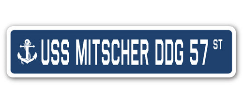 USS Mitscher Ddg 57 Street Vinyl Decal Sticker