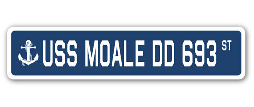 USS Moale Dd 693 Street Vinyl Decal Sticker