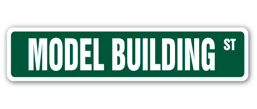 Model Building Street Vinyl Decal Sticker