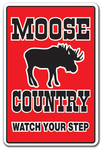 Moose Country Vinyl Decal Sticker