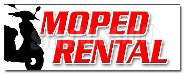 Moped Rental Decal