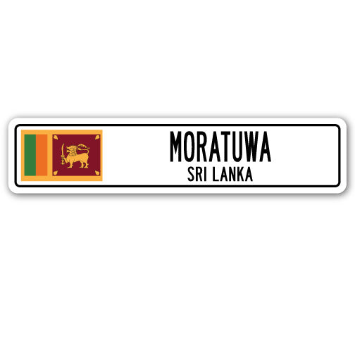 MORATUWA, SRI LANKA Street Sign