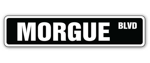 Morgue Street Vinyl Decal Sticker