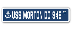 USS Morton Dd 948 Street Vinyl Decal Sticker