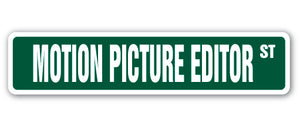 Motion Picture Editor Street Vinyl Decal Sticker