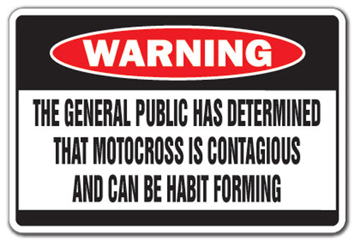 Motocross Is Contagious Vinyl Decal Sticker