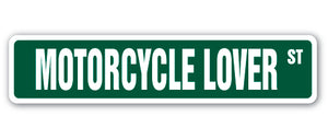 Motorcycle Lover Street Vinyl Decal Sticker