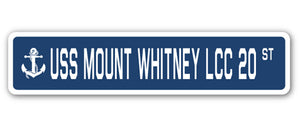 USS Mount Whitney Lcc 20 Street Vinyl Decal Sticker