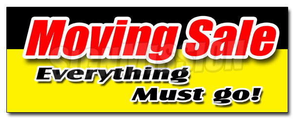 Moving Sale Everything M Decal