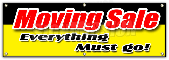 Moving Sale Vinyl Promotional Banner