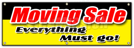 Moving Sale Vinyl Promotional Banner