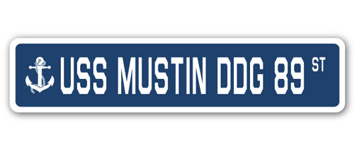 USS Mustin Ddg 89 Street Vinyl Decal Sticker