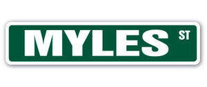 Myles Street Vinyl Decal Sticker