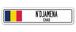 N'djamena, Chad Street Vinyl Decal Sticker