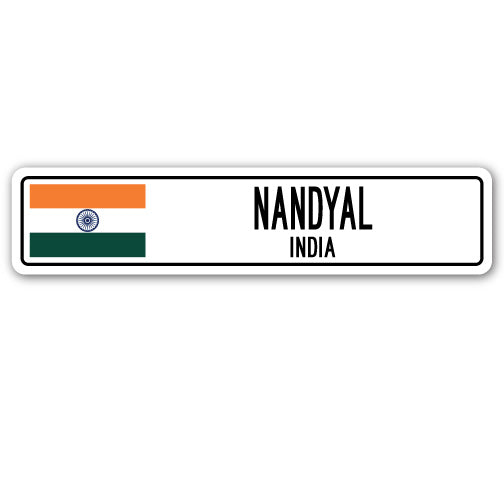 NANDYAL, INDIA Street Sign