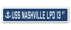 USS Nashville Lpd 13 Street Vinyl Decal Sticker