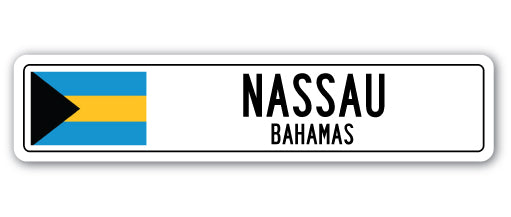 Nassau, Bahamas Street Vinyl Decal Sticker