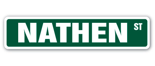 NATHEN Street Sign