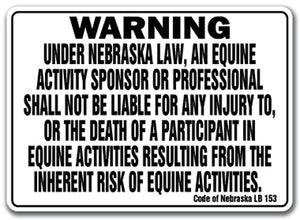 NEBRASKA Equine Sign