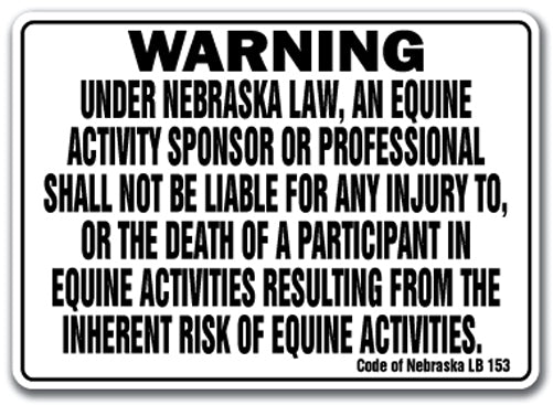 NEBRASKA Equine Sign