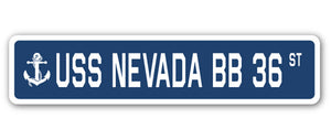 USS Nevada Bb 36 Street Vinyl Decal Sticker