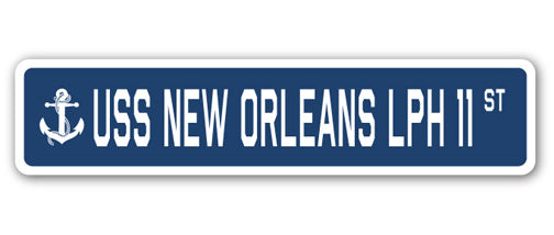 USS New Orleans Lph 11 Street Vinyl Decal Sticker