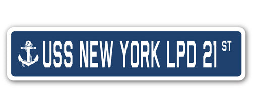 USS New York Lpd 21 Street Vinyl Decal Sticker