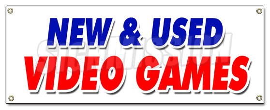 New And Used Video Games Banner