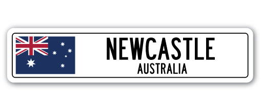 NEWCASTLE, AUSTRALIA Street Sign