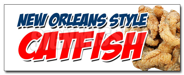 New Orleans Style Catfsh Decal