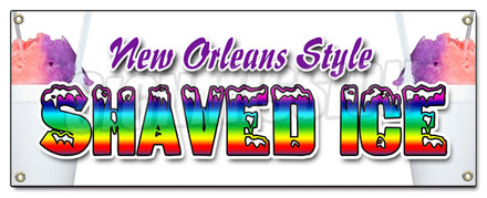 New Orleans Style Shaved Banner