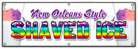 New Orleans Style Shaved Banner