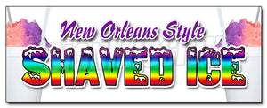 New Orleans Style Shaved Decal