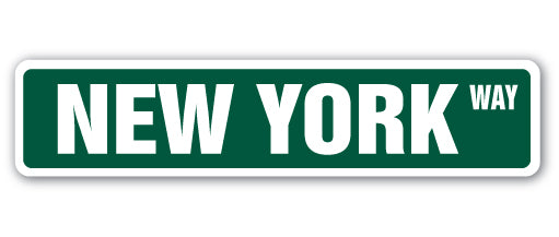 NEW YORK Street Sign