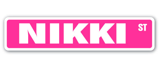 Nikki Street Vinyl Decal Sticker