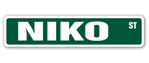 NIKO Street Sign