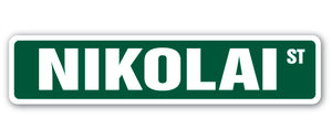 NIKOLAI Street Sign