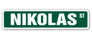 NIKOLAS Street Sign