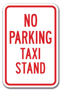 No Parking Taxi Stand