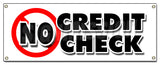 No Credit Check Banner